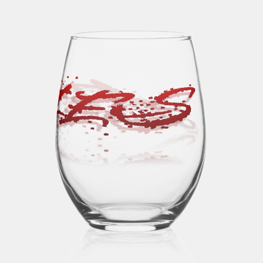 Aries Reflection Weinglas Ohne Stiel (Rückseite)