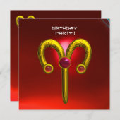 ARIES RUBY, hellgelb rot Ankündigung (Vorne/Hinten)