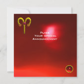 ARIES RUBY, hellgelb rot Ankündigung (Rückseite)