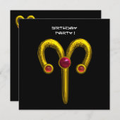 ARIES RUBY, hellgelb, rot Ankündigung (Vorne/Hinten)