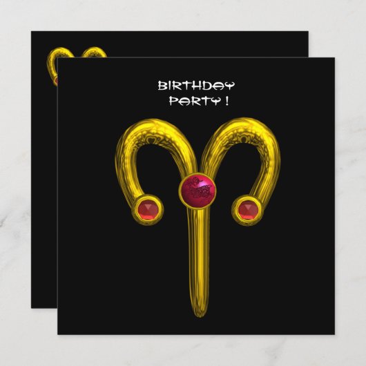 ARIES RUBY, hellgelb, rot Ankündigung (Vorne/Hinten)