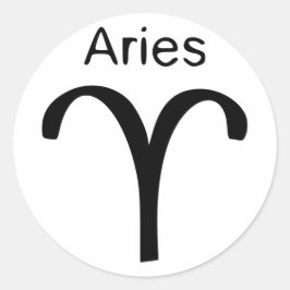 Aries Runder Aufkleber