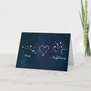 Aries + Sagittarius Dankeskarte