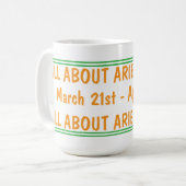 Aries Saison Kaffeetasse (Vorderseite Links)