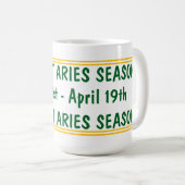 Aries Saison Kaffeetasse (VorderseiteRechts)