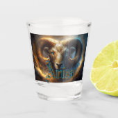 Aries Schnapsglas (Vorderseite)