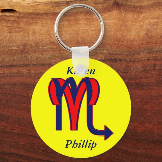 Aries & Scorpio Schlüsselanhänger (Vorderseite)