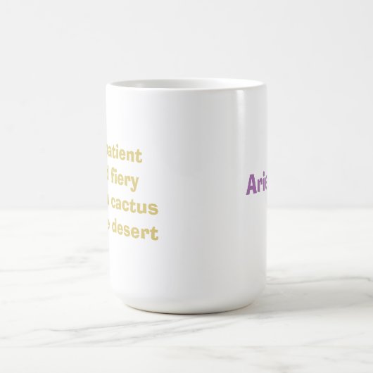 Aries Shady Zodiac Funny Kaffeetasse (Mittel)