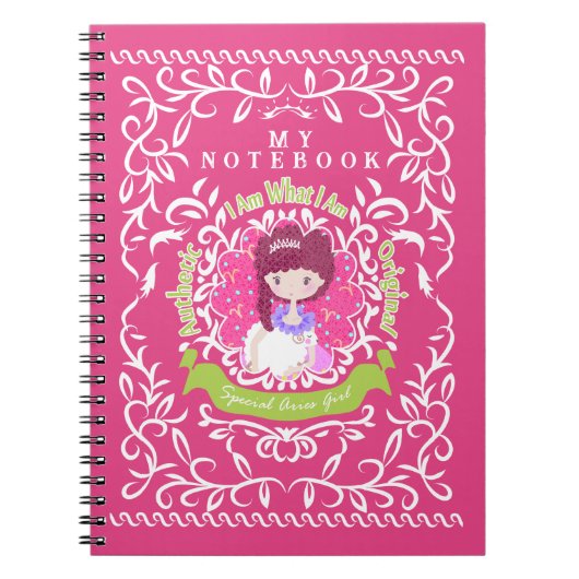 Aries signieren. Notizbuch Notizblock (Vorderseite)