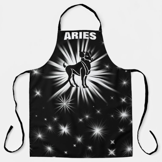 Aries signiert Schürze (Vorderseite)