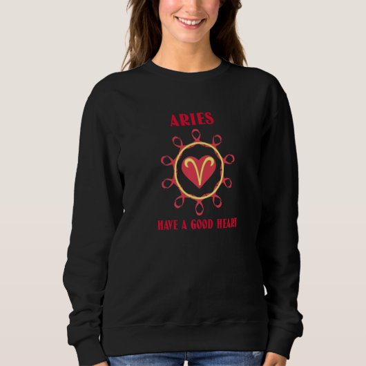 Aries Sonnenzeichen des Zodiaks Sweatshirt (Vorderseite)