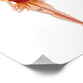 Aries Star Sign Wall Art, Minimalist Zodiac Poster (Ecke)