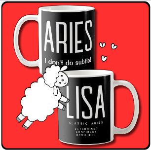 Aries Star Sign Zodiac Geschenk Kaffeetasse