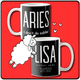 Aries Star Sign Zodiac Geschenk Kaffeetasse