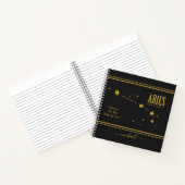 Aries Star Zodiac Sign Notebook Notizblock (Innenseite)