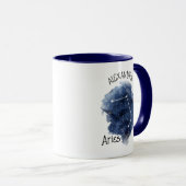 Aries Starry Night Constellation Individuelle Name Tasse (VorderseiteRechts)
