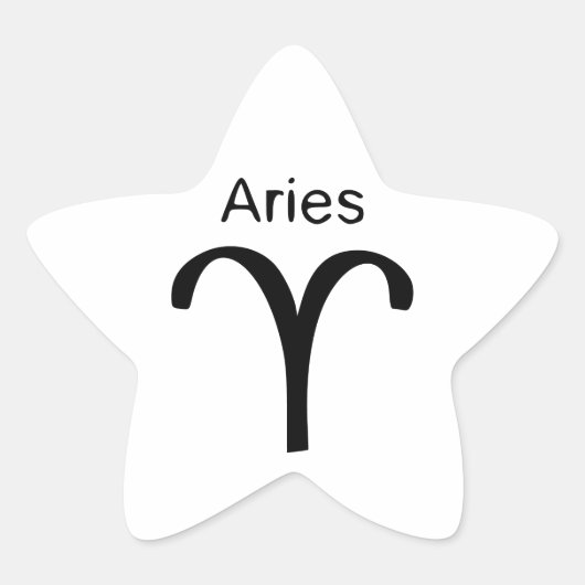 Aries Stern-Aufkleber (Vorderseite)