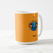 Aries-Sternzeichen Pop Art Retro-Widder-Illustrati Kaffeetasse (VorderseiteRechts)