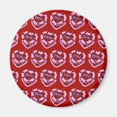Aries-Sternzeichen-Schmetterlings-Herz-Geburtstags Magnet (Vorne)
