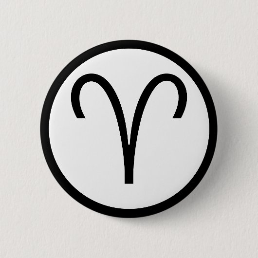 Aries-Symbol Button (Vorderseite)