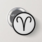 Aries-Symbol Button (Vorne & Hinten)