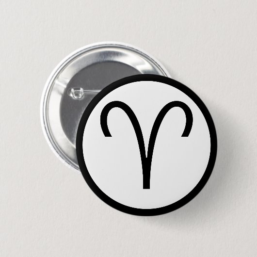 Aries-Symbol Button (Vorne & Hinten)