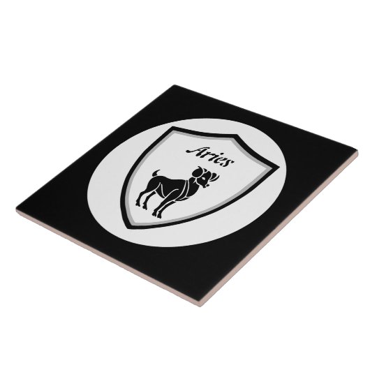 Aries-Symbol Fliese (Seite)