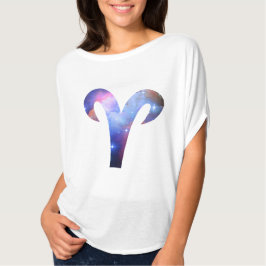 Aries Symbol Flowy Circle Oben T-Shirt