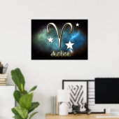Aries-Symbol Poster (Heimbüro)