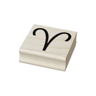 Aries Symbol Ram Zodiac Sign Gummistempel