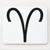 Aries Symbol Ram Zodiac Sign Mousepad (Vorne)