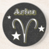 Aries-Symbol Sandstein Untersetzer (Vorne)