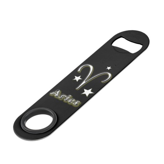 Aries-Symbol Speed Flaschenöffner (Vorderseite Schrägansicht)
