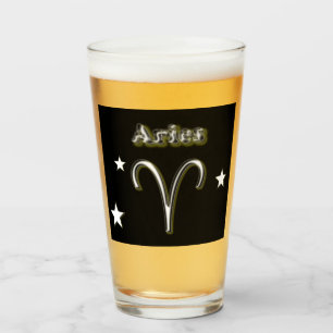 Aries symbolglass glas