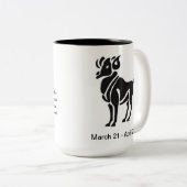 Aries-Tasse Zweifarbige Tasse (VorderseiteRechts)