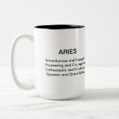 Aries-Tasse Zweifarbige Tasse (Links)