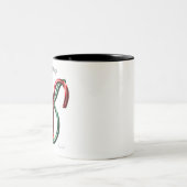 Aries Taurus auf der Cusp Astrologie Zodiac Zeiche Zweifarbige Tasse (Mittel)