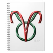 Aries Taurus Cusp Astrologie Zodiac Sign Notizblock (Vorderseite)