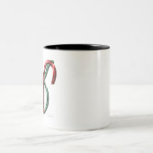 Aries Taurus Cusp Astrologie Zodiac Sign Zweifarbige Tasse (Mittel)