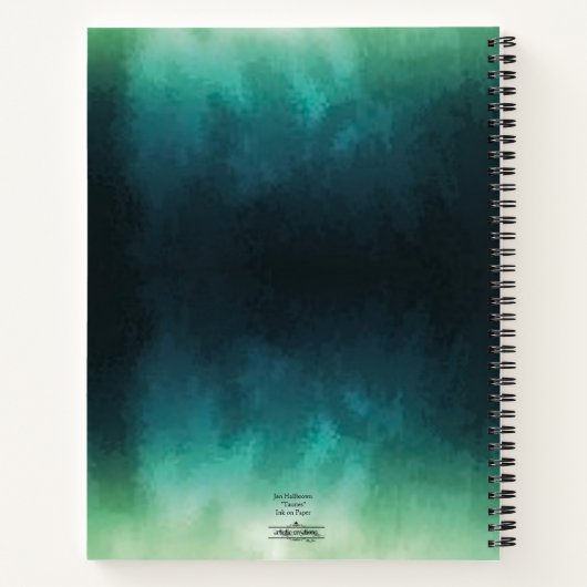 Aries-Taurus Cusp Spiral Notebook Notizblock (Rückseite)