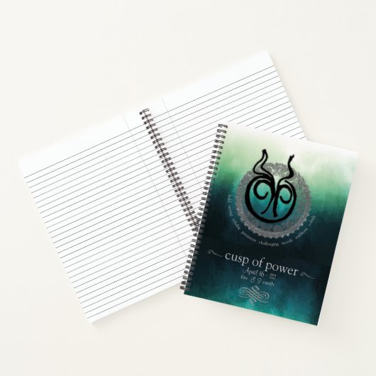 Aries-Taurus Cusp Spiral Notebook Notizblock (Innenseite)