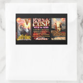 Aries Taurus zodiac Cusp by valxart Rechteckiger Aufkleber (Tasche)