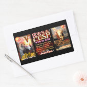 Aries Taurus zodiac Cusp by valxart Rechteckiger Aufkleber (Umschlag)