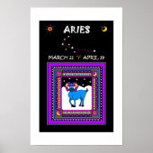 Aries The Ram 12" x 18" Poster (Vorne)