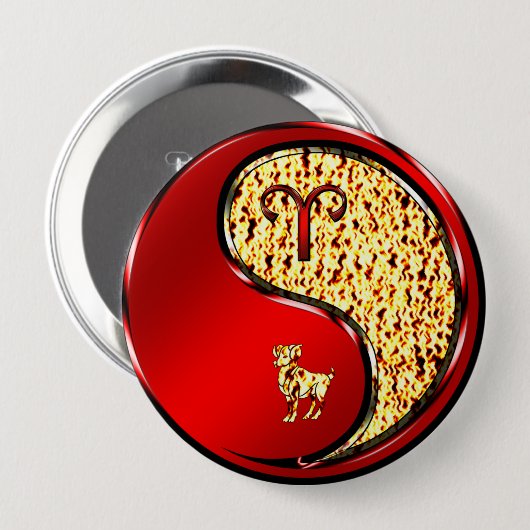 Aries the Ram Button (Vorne & Hinten)