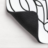 Aries the Ram gold and black zodiac astrologie Mousepad (Ecke)