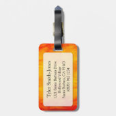 Aries The Ram Horoskop ID Gepäckanhänger (Rückseite vertikal)