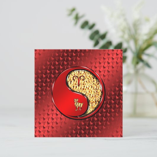 Aries the Ram Karte (Stehend Vorderseite)