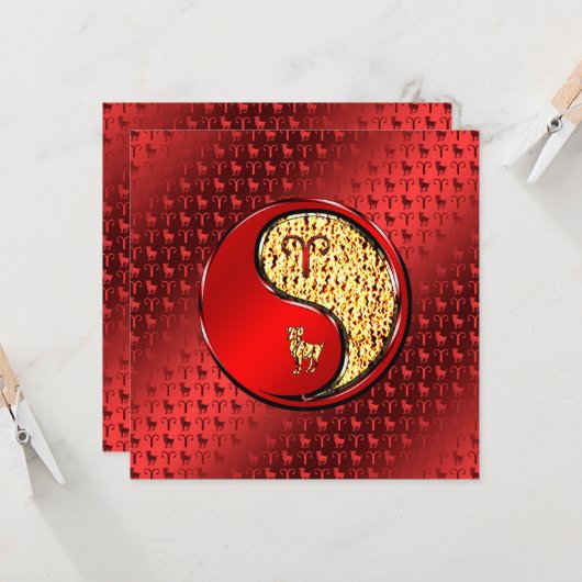 Aries the Ram Karte (Vorderseite/Rückseite Beispiel)