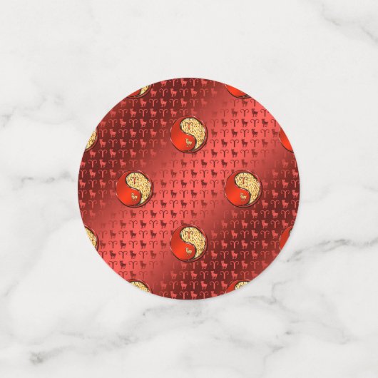 Aries the Ram Konfetti (Klein Vorderseite)